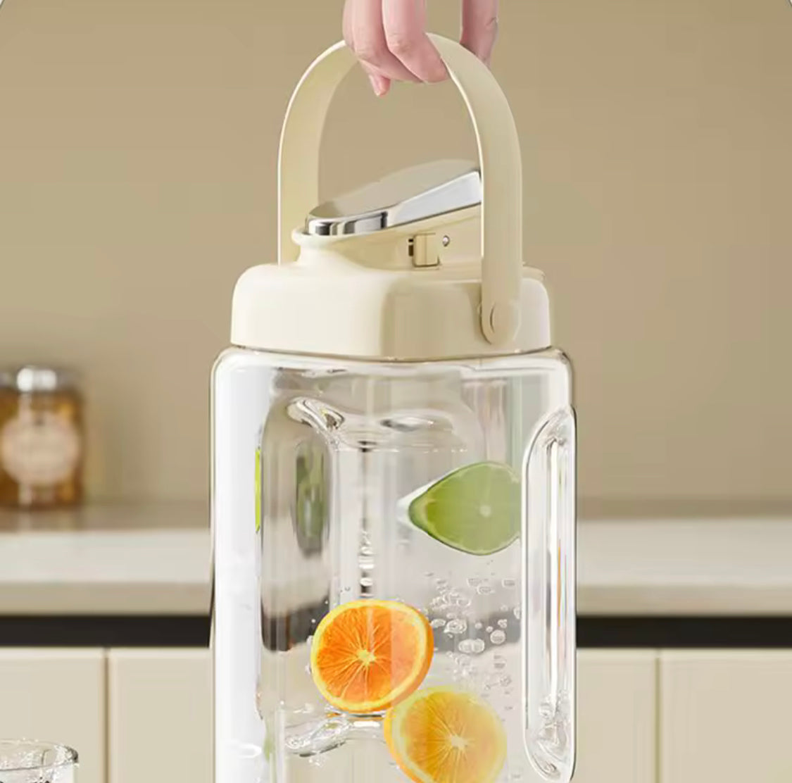2L Refrigerator Water Bottle Kettle With Tap, Large Capacity Glass Water Bottle, Cool Water Bucket Dispenser 2L Refrigerator Water Bottle Kettle With Tap, Large Capacity Glass Water Bottle, Cool Water Bucket Dispenser